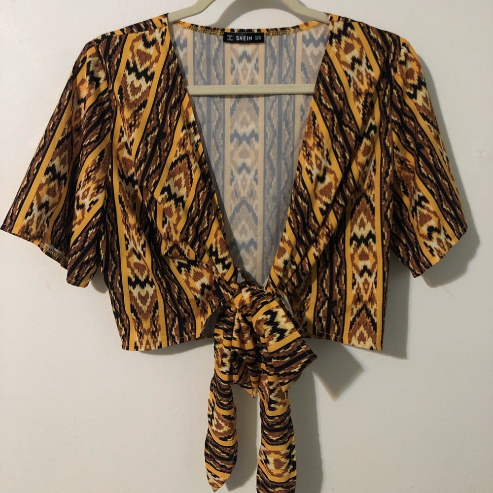 SHEIN tie top